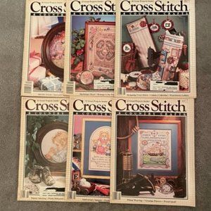 1989 Full Year Vintage Cross Stitch & Country Crafts mags Bundle